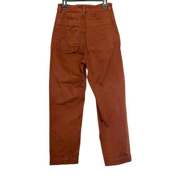 Everlane Utility Barrel Pants, Rosewood/ Rustic color, size 0 - Picture 6 of 10